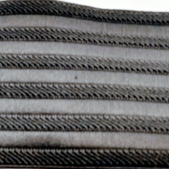 Old Navy-Material/Faux Leather-Black/Grey  Stretchy Wide Belt-M - Picture 3 of 11